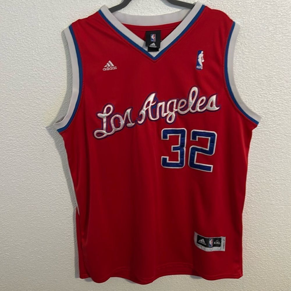 Vintage- NBA-Los Angeles Clippers-Griffen #32 Red Jersey- Size XXL